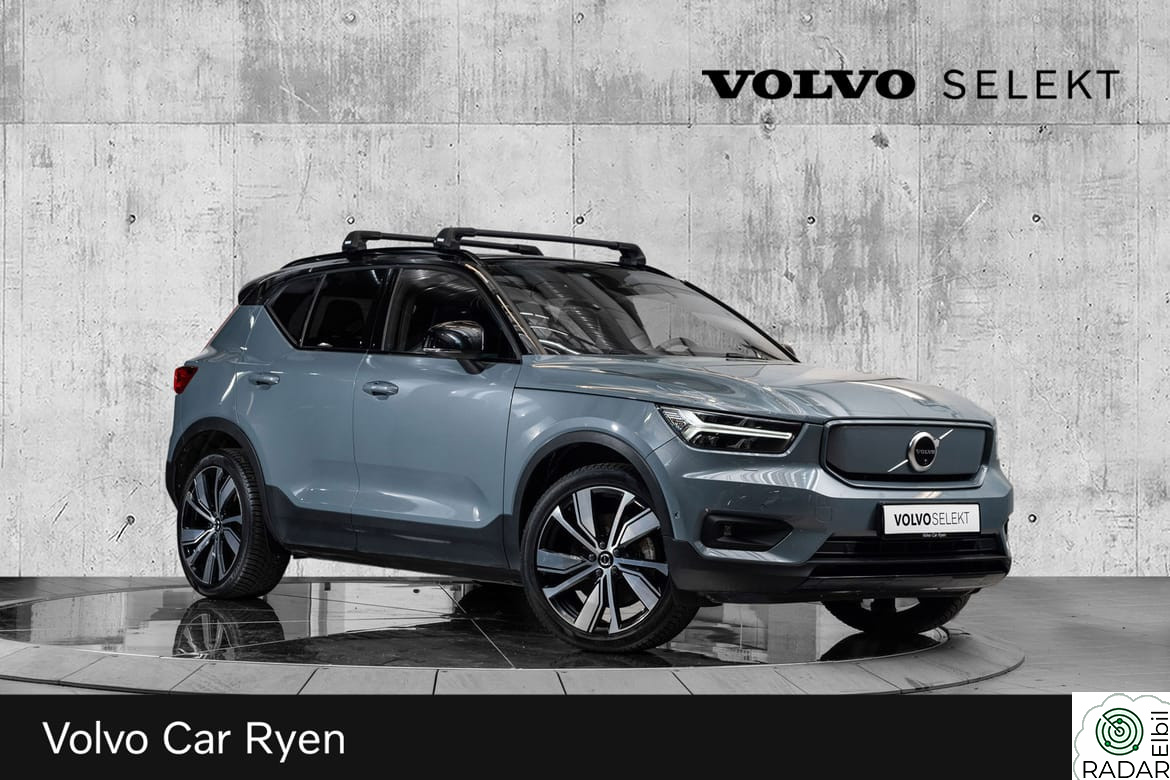 VOLVO XC40 Recharge Twin PRO 408Hk. Topputstyrt!