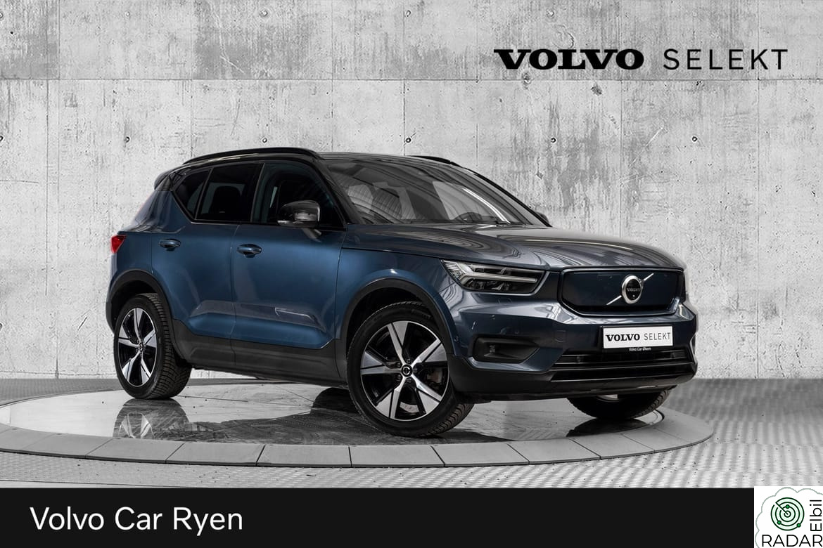 VOLVO XC40 Recharge Twin PRO 408Hk. Topputstyrt! Hengerfeste!