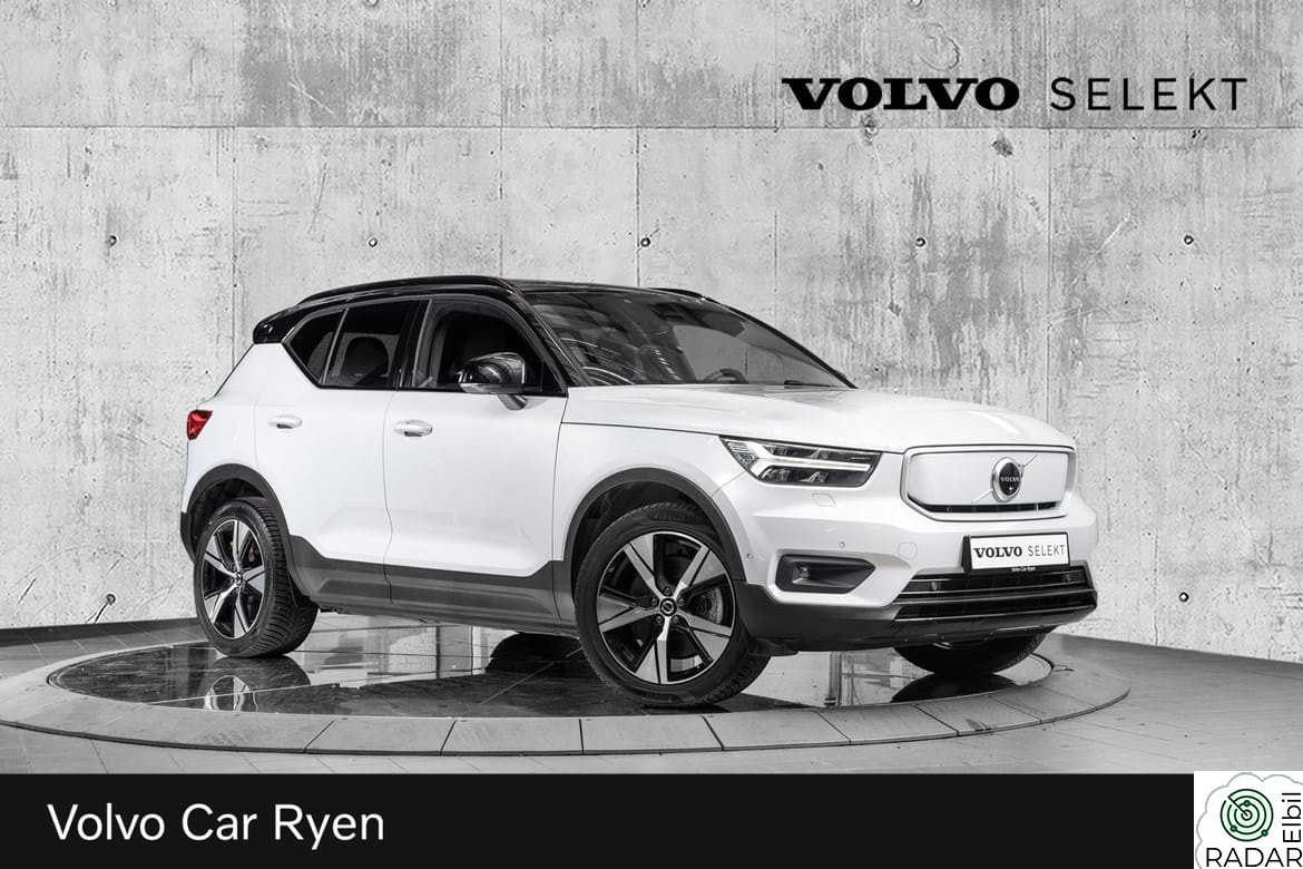 VOLVO XC40 Recharge Twin PRO 408Hk. Topputstyrt!