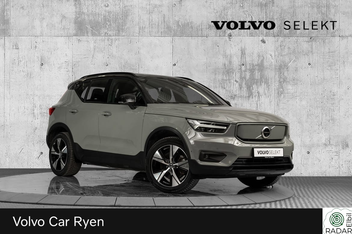 VOLVO XC40 Recharge Twin PRO 408Hk. Topputstyrt!
