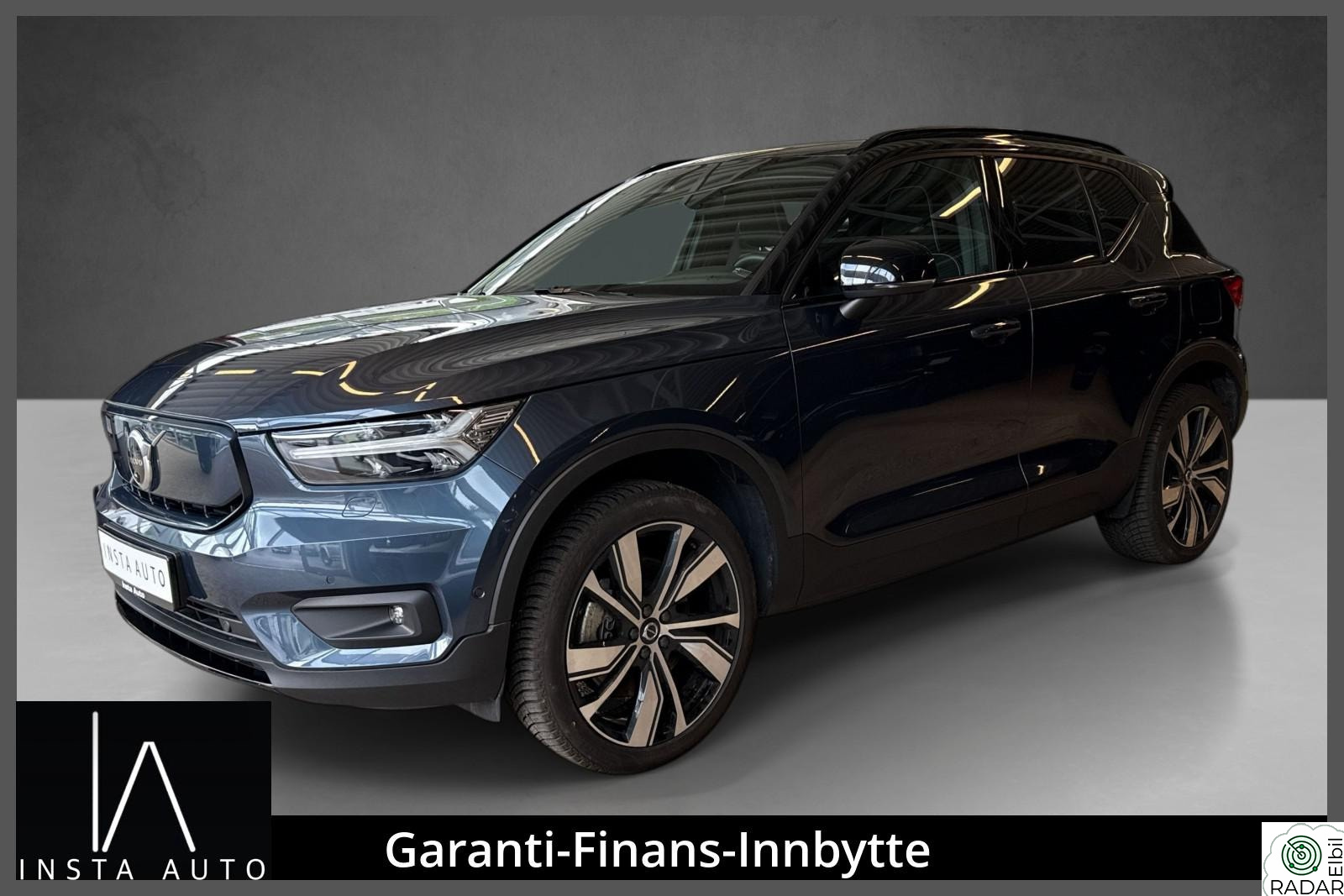 VOLVO XC40 Recharge Twin 408 hk AWD Pro 360KAM/KROK/20"ALU/SOLTAK