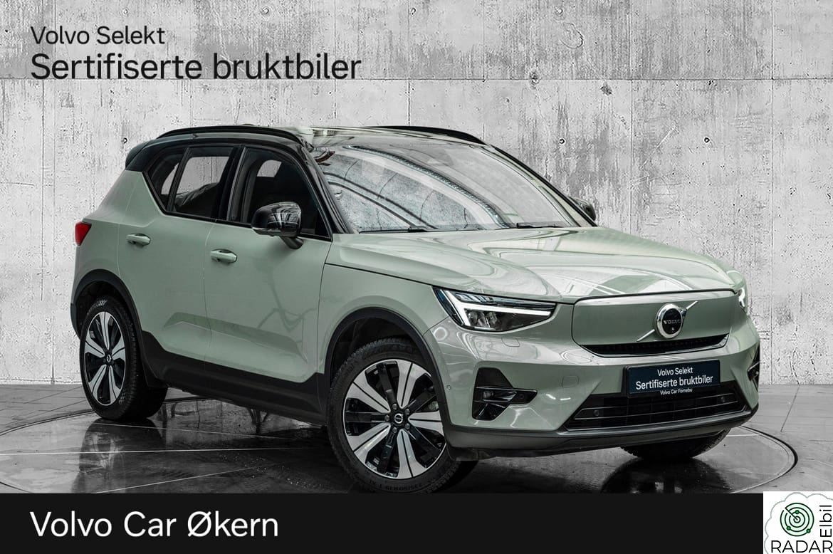 VOLVO XC40 El. Twin Ultimate 408Hk. Velutstyrt!