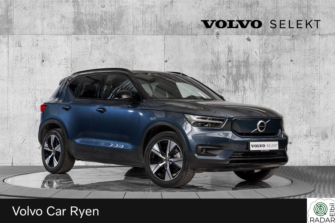 VOLVO XC40 Recharge FWD Plus 231Hk. - Velutstyrt!