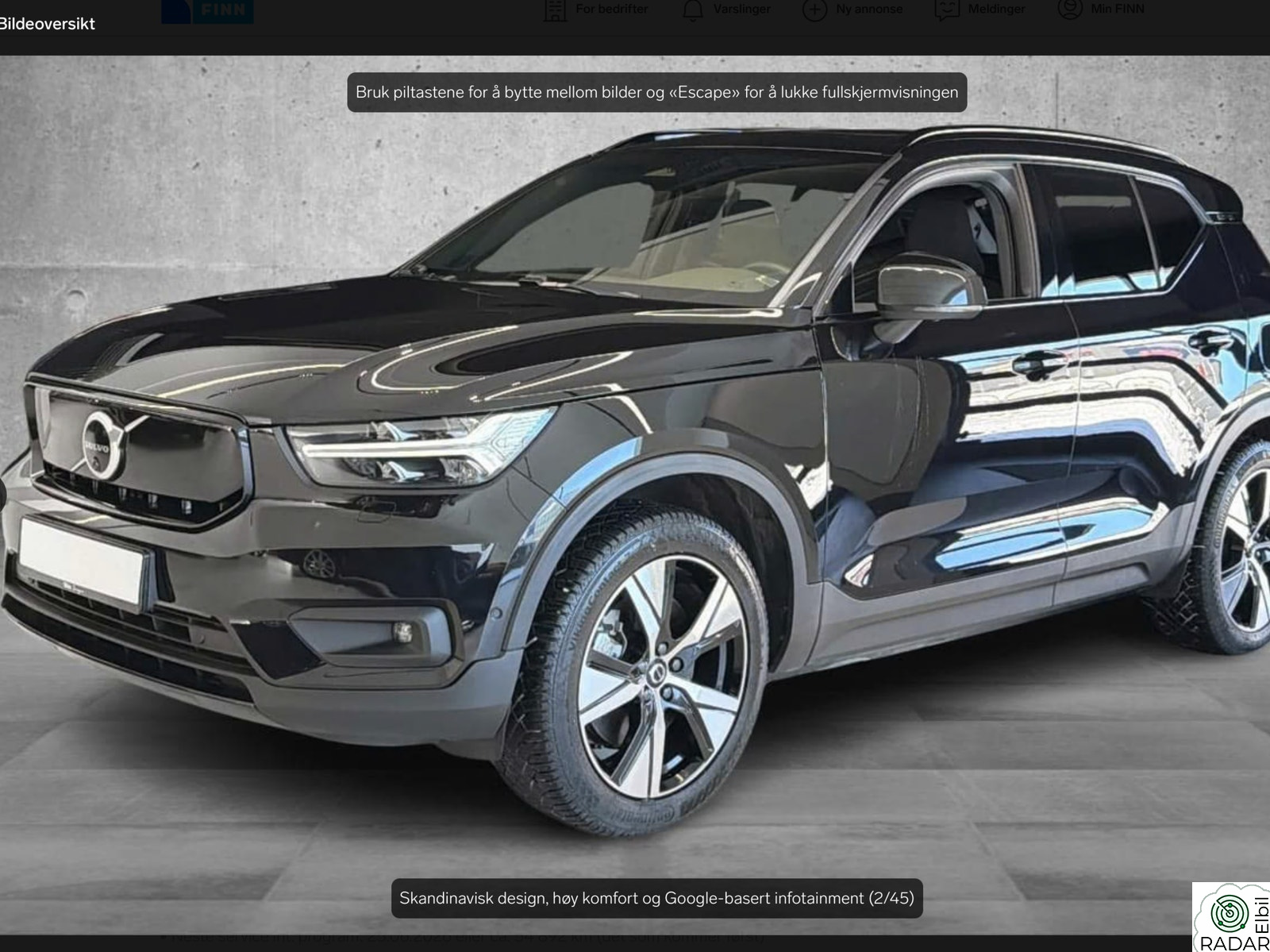 VOLVO XC40 Recharge 231hk FWD Pro