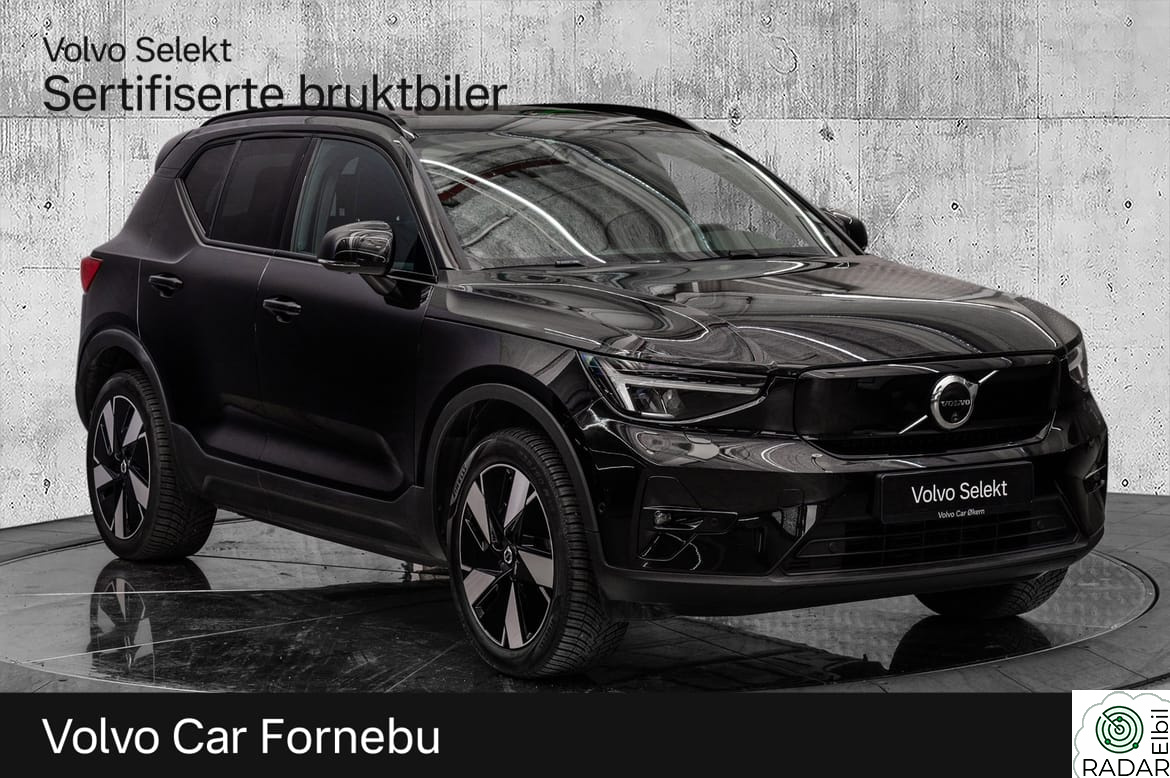 VOLVO XC40 El. Extended Range Ultimate 252Hk. Topputstyrt!