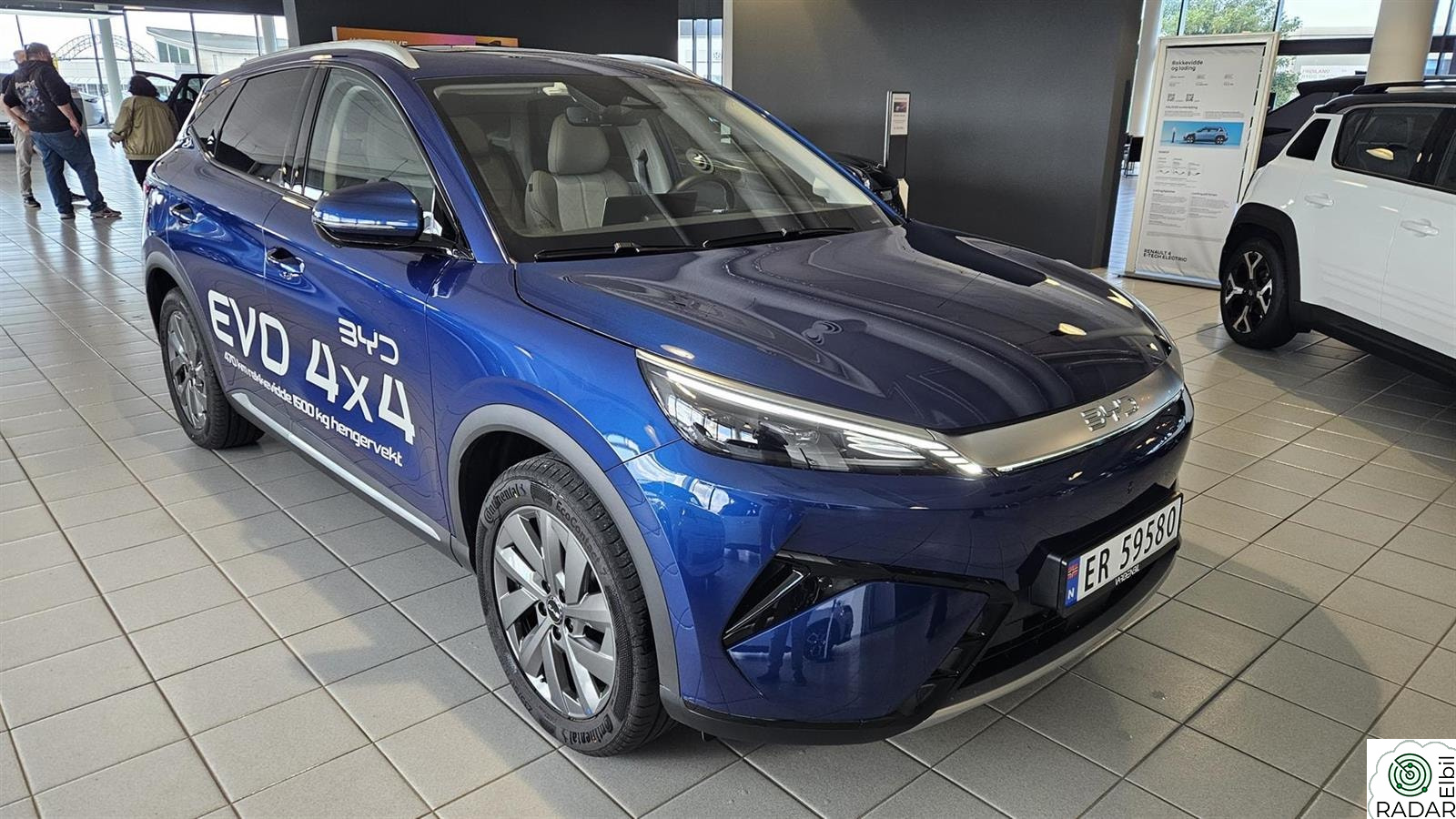 BYD ATTO 3 EVO 4x4 Excellence, 470 km, Skinn, APP, Navi,  360 kamera