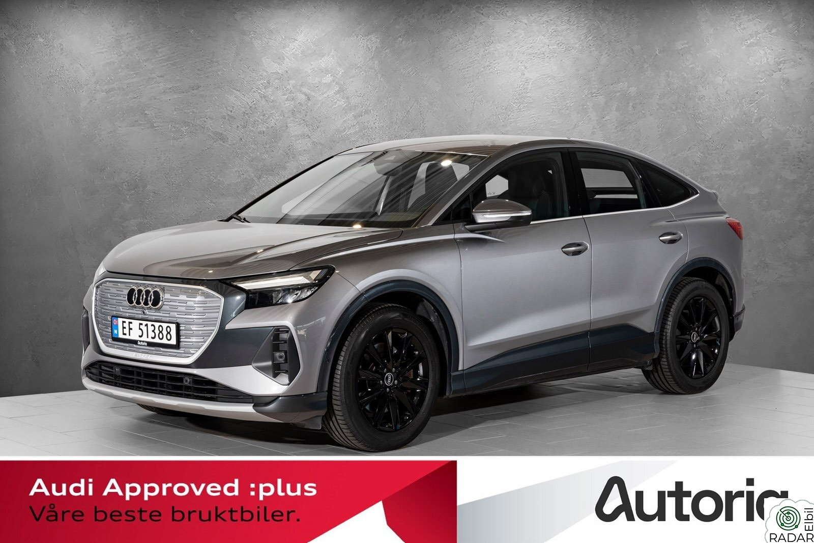 AUDI Q4 SPORTBACK 50 E TRON Q4 SB 50  quattro S-line | R.kamera | Varme i ratt +++