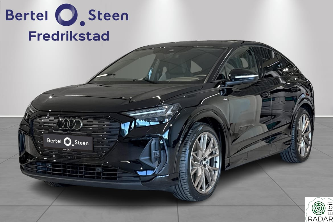 AUDI Q4 Sportback 55 e-tron S-LINE, Rattvarme, Hengerfeste, Keyless, Memory,
