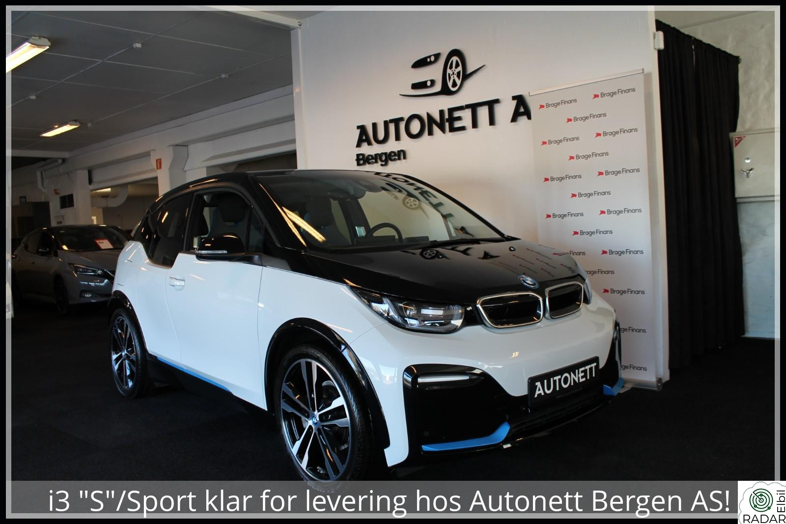 BMW I i3s S,120AH,NAVI PROF,20"/19" HJUL,KAM,INKL.SERVICEAVTALE!