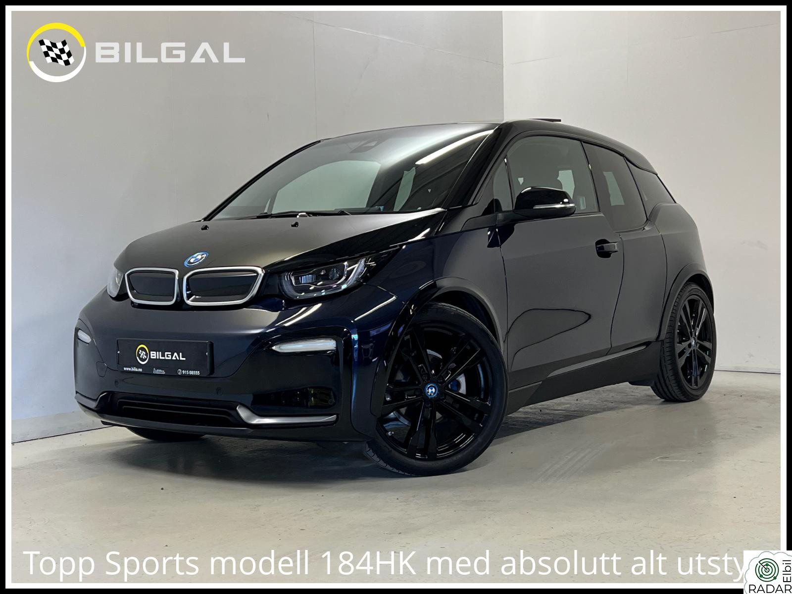 BMW I i3s S 120Ah 184HK FullyCharged 20toms Norsk bil med ALT!