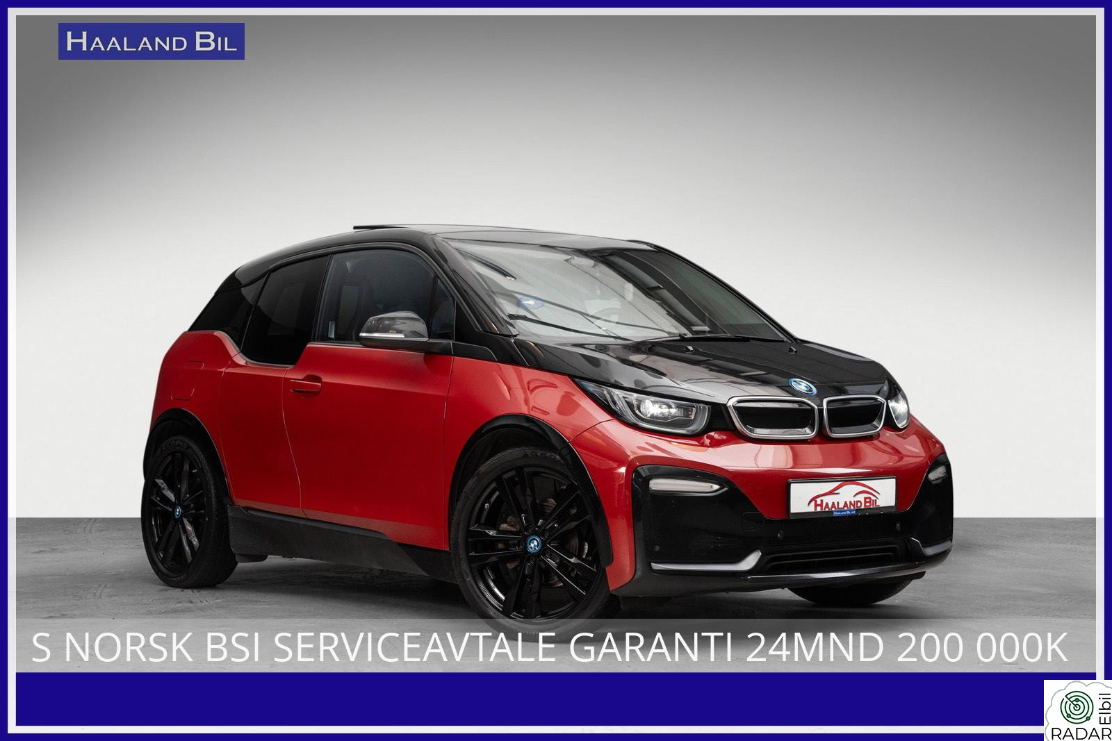 BMW I i3s S NORSK BSI SERVICEAVTALE GARANTI 24MND 200 000KM