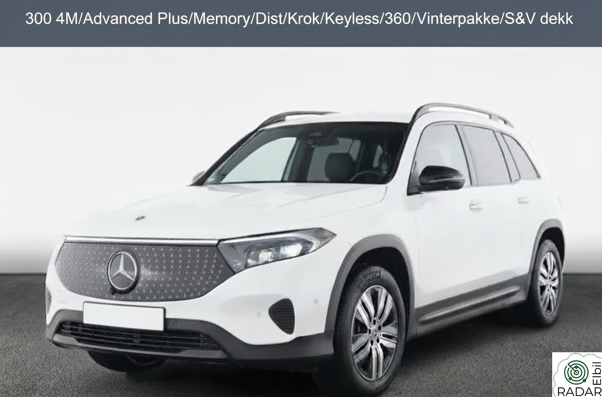 MERCEDES-BENZ EQB 300 4MATIC 300 4M/Advanced Plus/Memory/Dist/Krok/Keyless/360