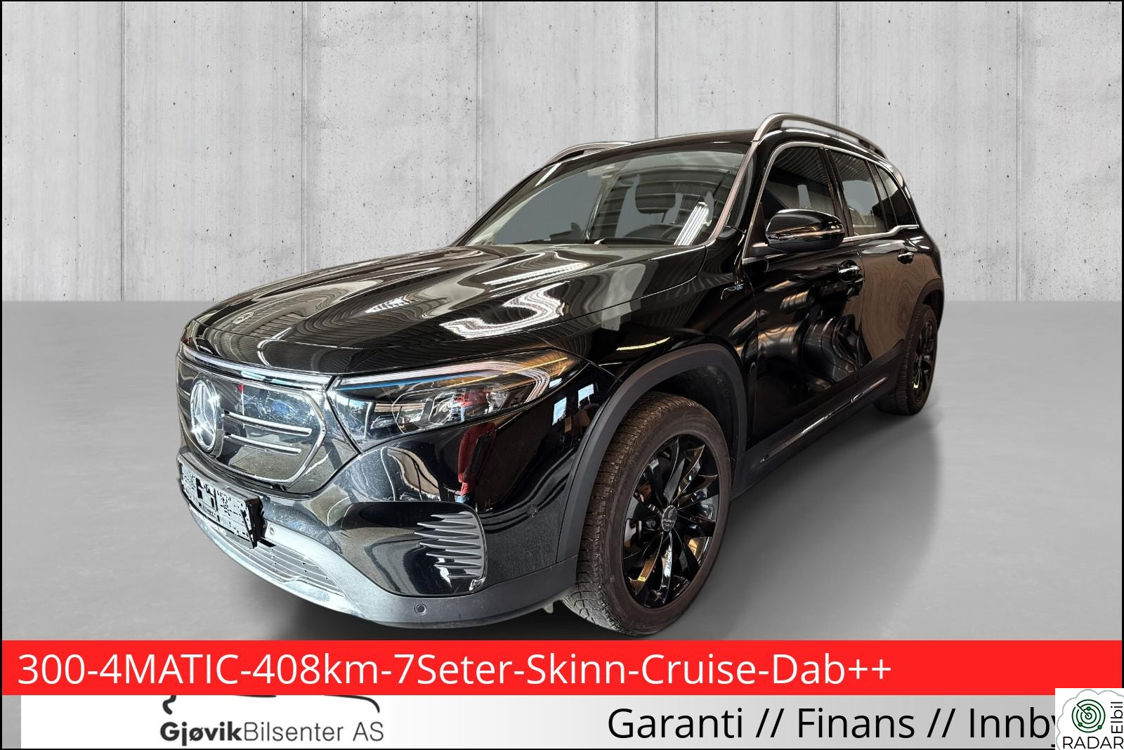 MERCEDES-BENZ EQB 300 4MATIC 300-4MATIC-408km-7Seter-Skinn-Cruise-Dab++