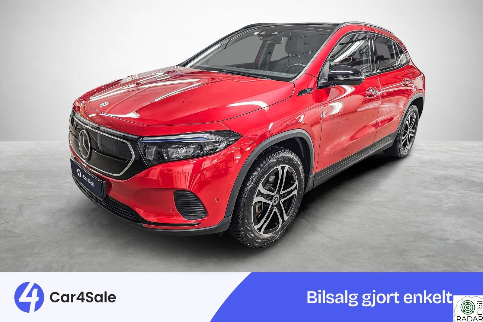 MERCEDES-BENZ EQA 300 4MATIC 300 AWD 433km / Krok / Soltak/ Norsk/ Skinn/ ACC/ R.Kam