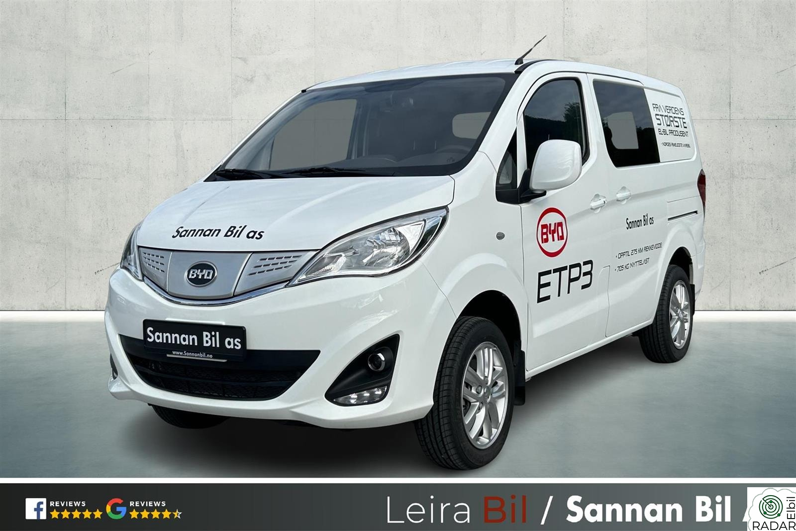 BYD ETP3 45kWh ETP3 |R.KAM |2xSKYV |SMARTKEY|VINTERHJUL!