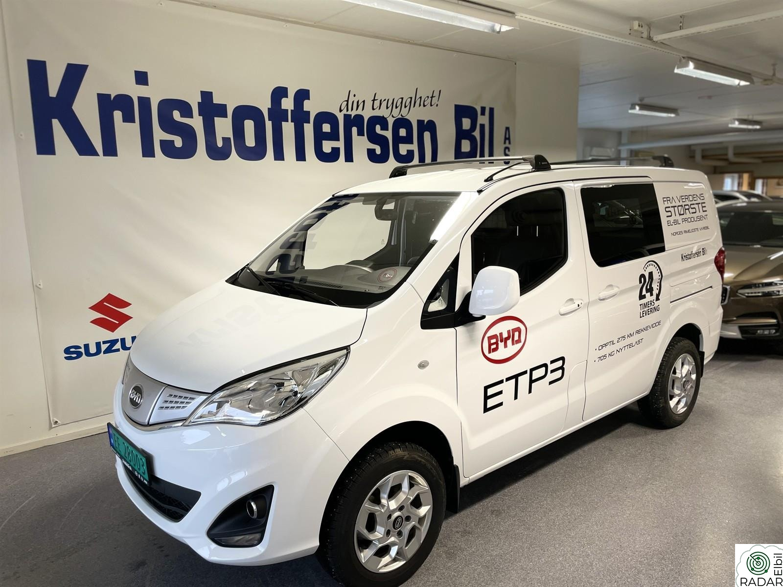 BYD ETP3 3.5 m3 50kw 310km kamera skinn 2 skyvedører innbytte