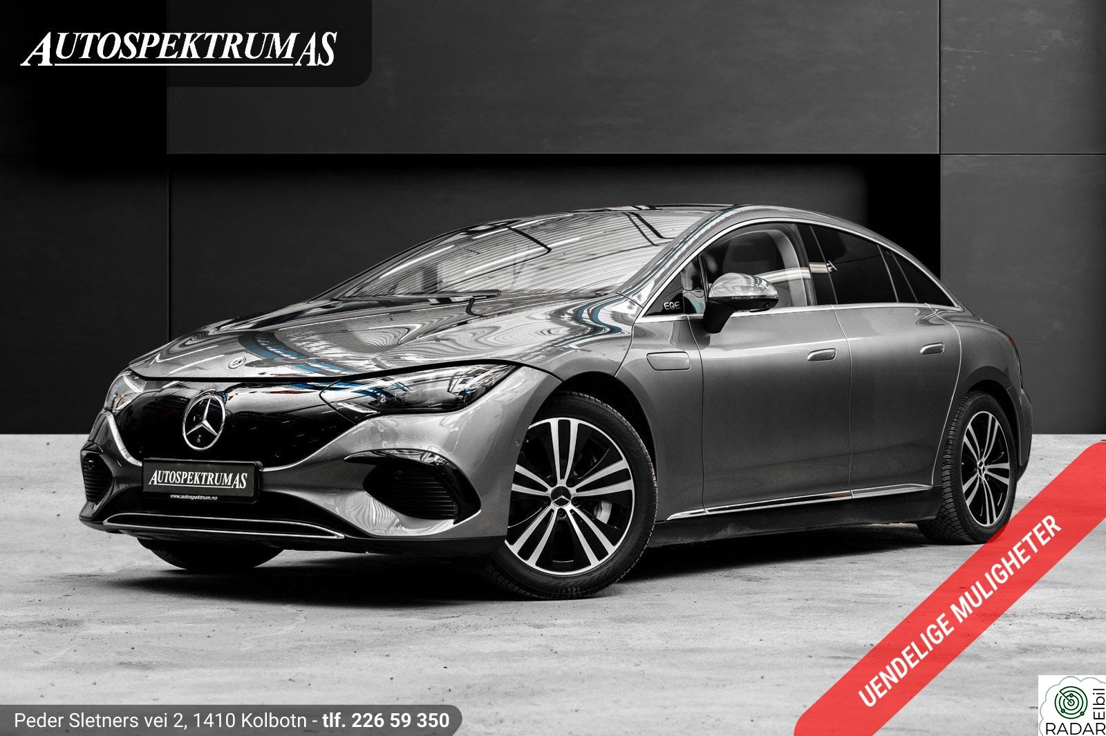 MERCEDES-BENZ EQE 300 300 628km-WLTP/Skinn/360/Head-up/ACC/Memory/Norsk++