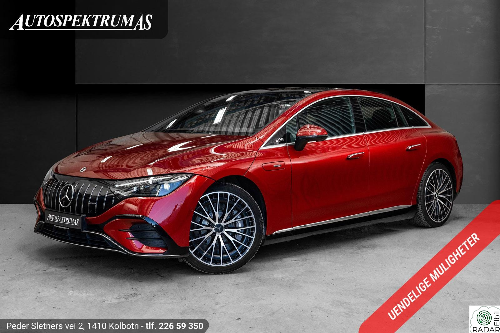 MERCEDES-BENZ AMG EQE 43 4MATIC 43 AMG 4MATIC/Luft/Firehjulsstyring/Panorama/Memory++