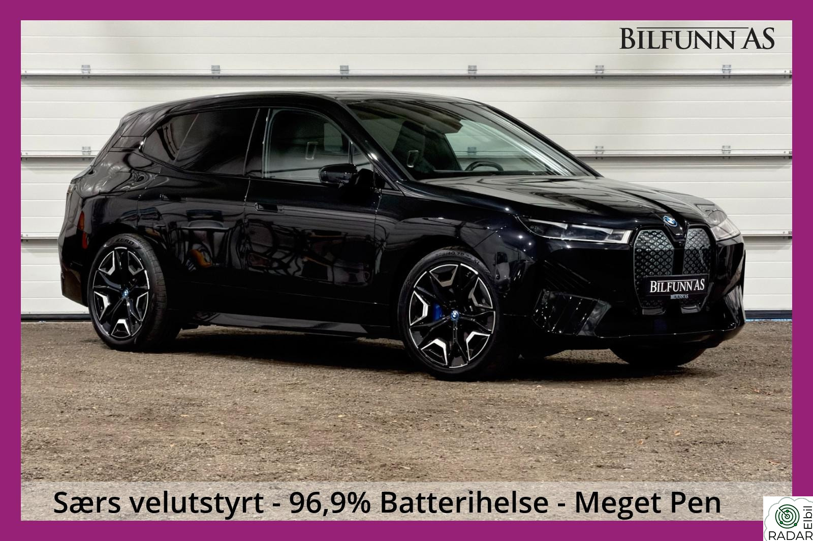BMW iX xDrive50 xDrive50, B&W, Amido, Luft, 4-hjulsstyring, Batt. 96.9%