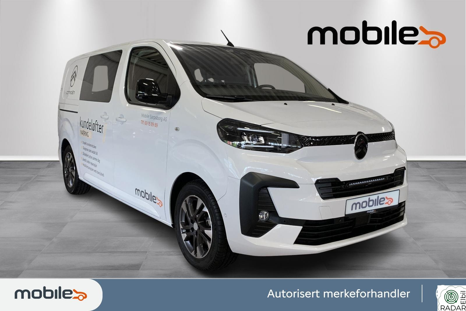 CITROEN JUMPY Proff L2 75 kWh 136hk-RYGGEKAM-HENGERFESTE