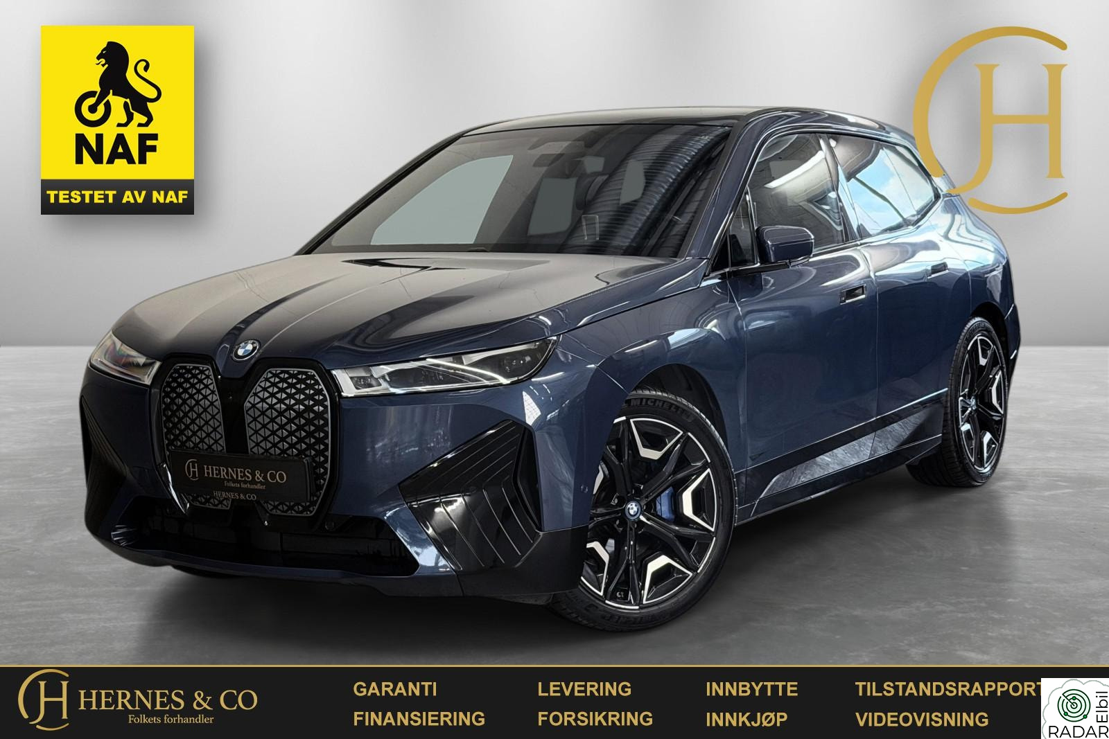 BMW iX xDrive40 xDrive40/360/Pano/Acc/Hud/B&W/Krok/4-soners klima/S+V++