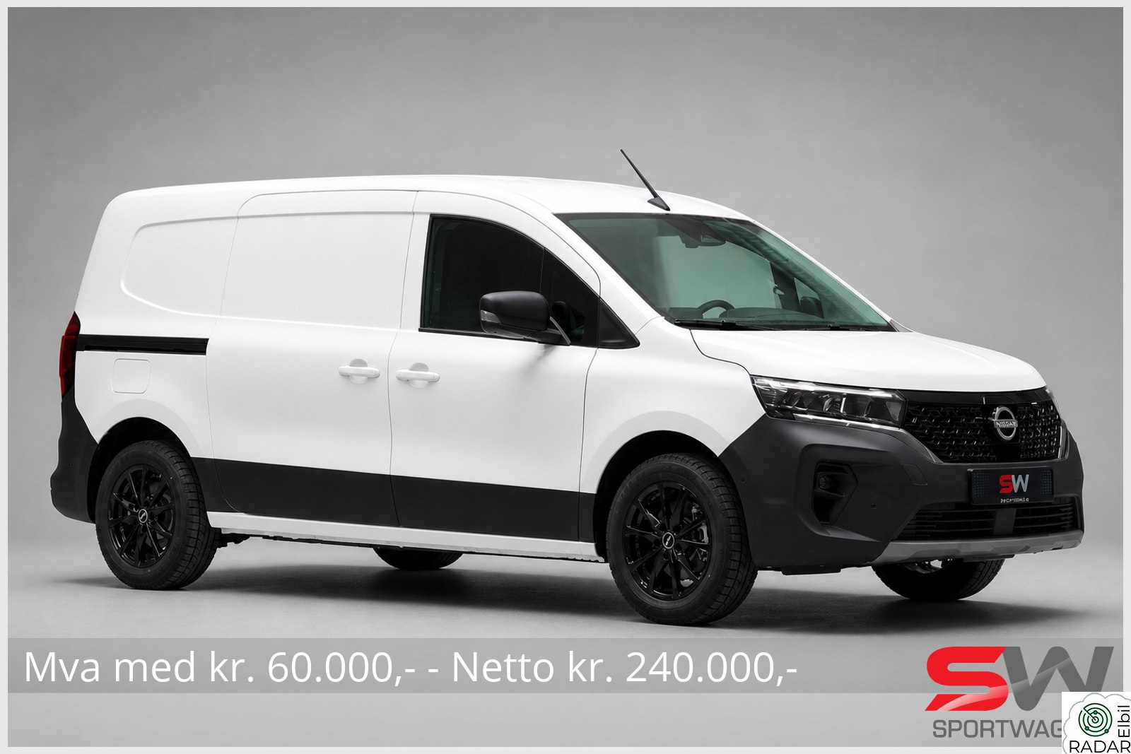NISSAN TOWNSTAR L2 - 3 seter - 22kWh 5 dørs Hengerfeste