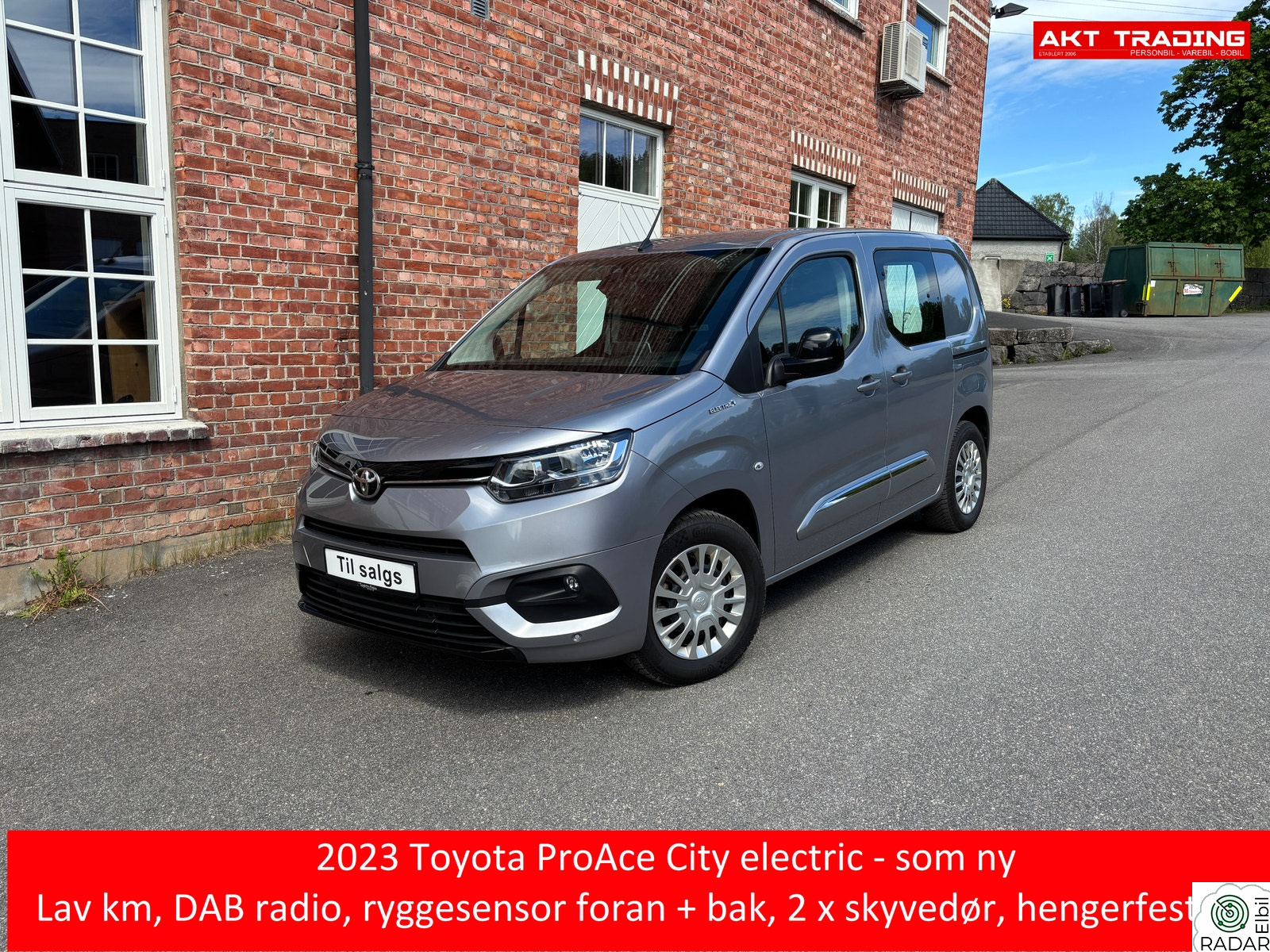 TOYOTA Proace City Electric Electric 50 kWt Comfort