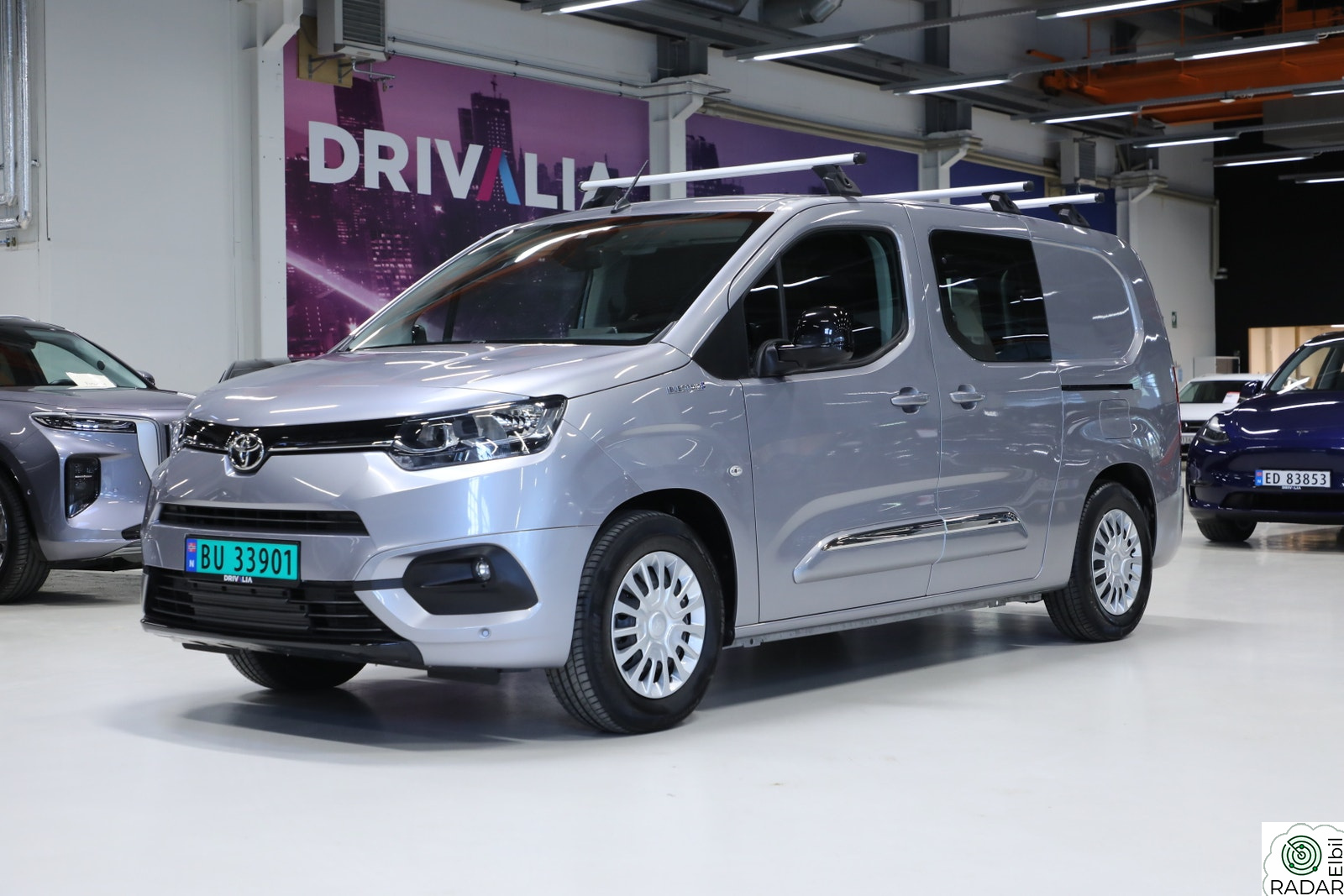 TOYOTA Proace City Electric 50kWt Comfort L2/Hengerfeste/Skyvedører/Kamera