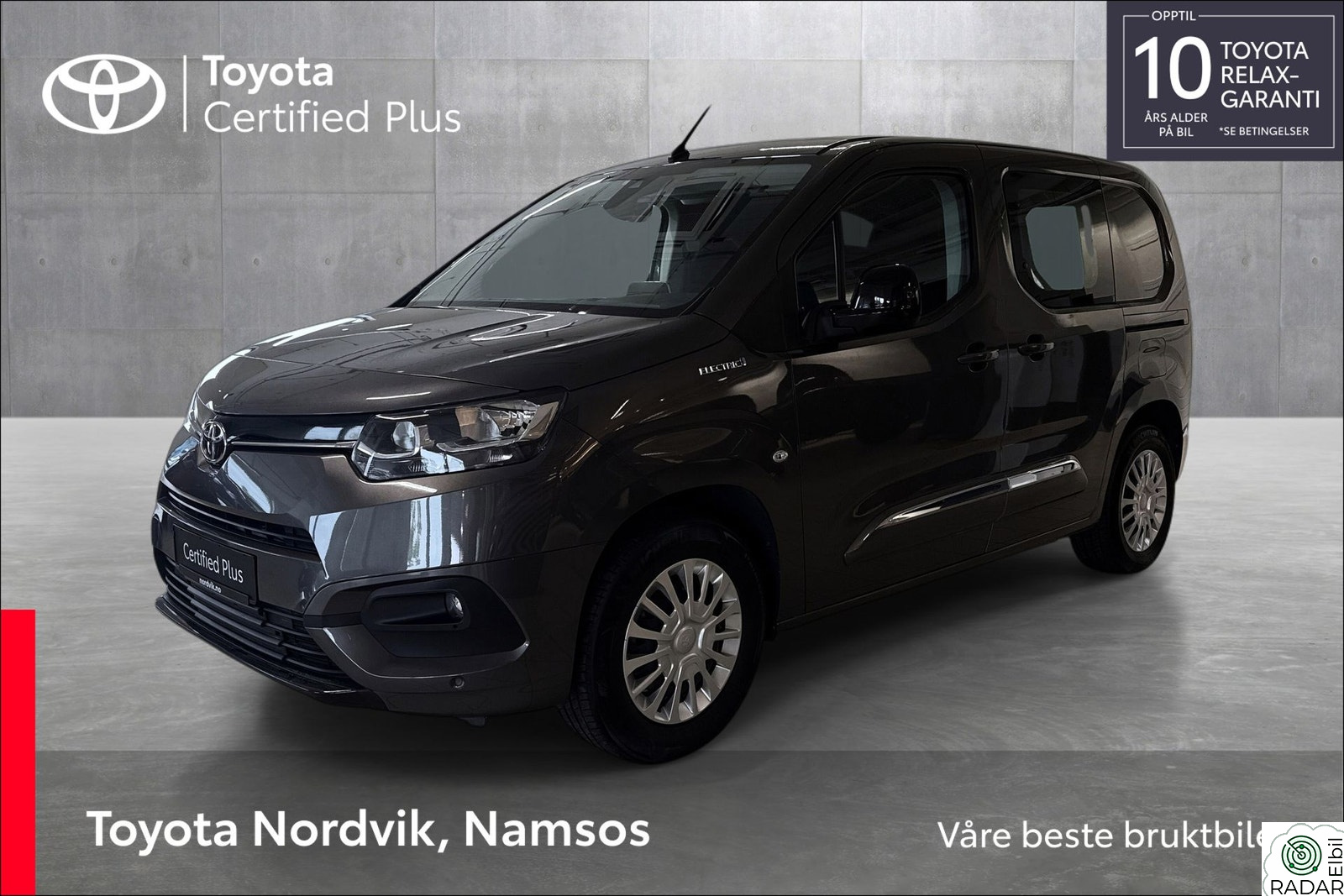 TOYOTA Proace City Electric Lav km, Hengerfeste, Pen bil