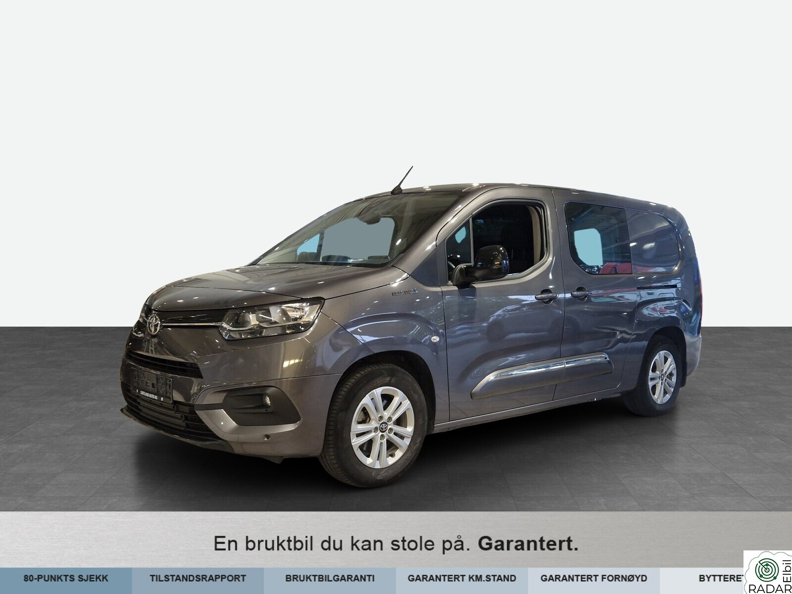 TOYOTA Proace City Electric Electric 50 kWt Comfort L2/3seter/ryggekam/krok
