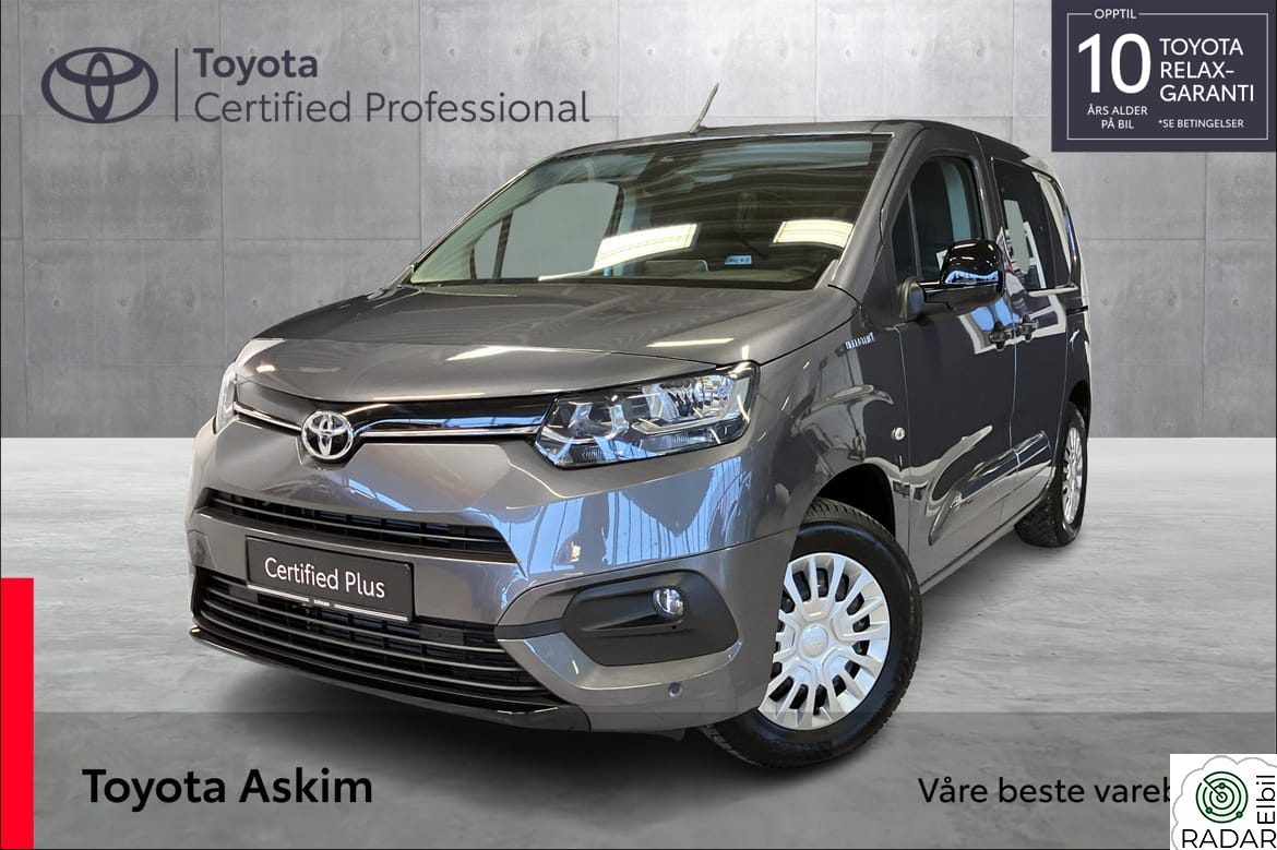 TOYOTA Proace City Electric Electric Kort L1, lav km. stand!