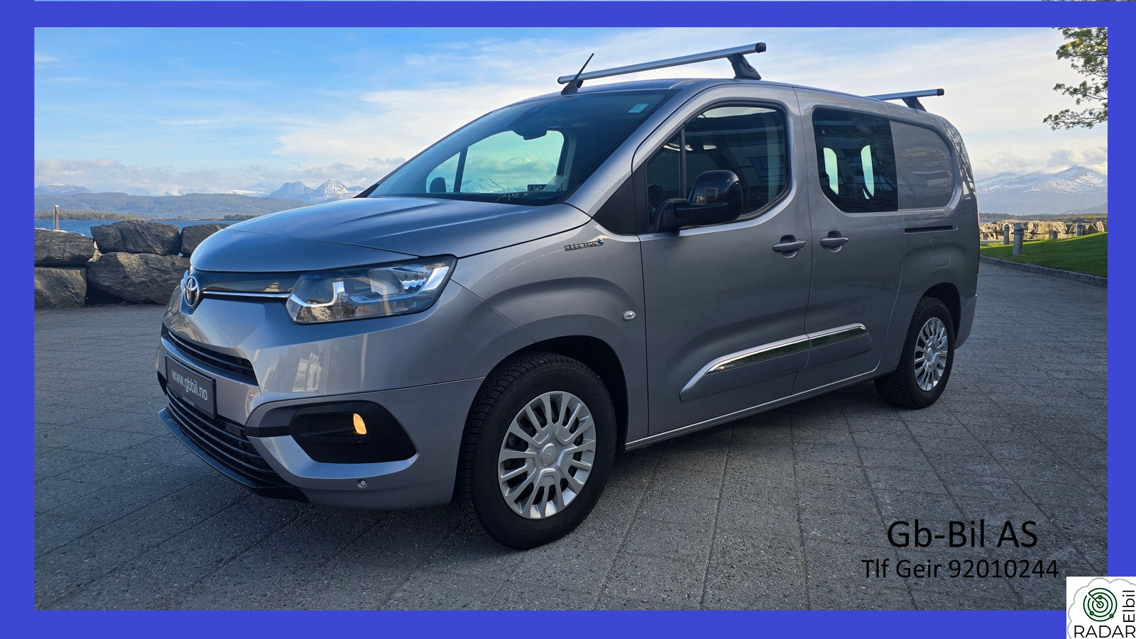 TOYOTA Proace City Electric 50 kWh-269km/ L2/krok/DAB/P-sensor/23mndGaranti/