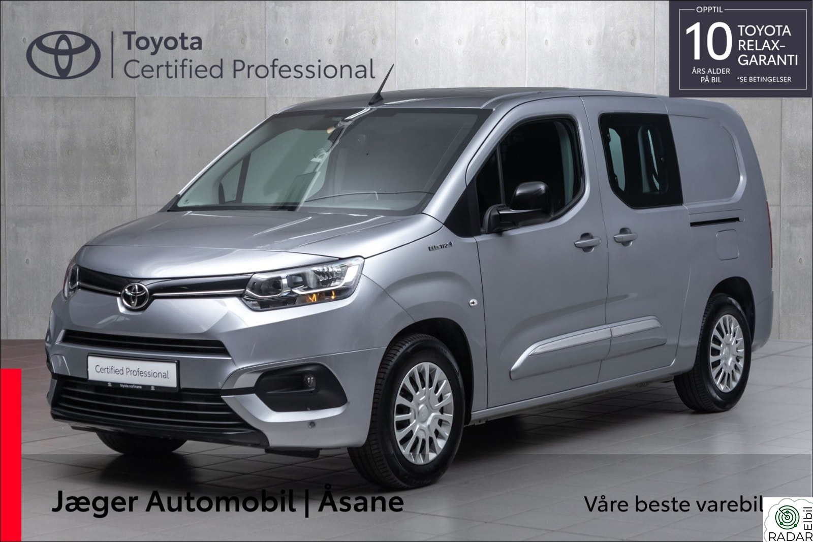 TOYOTA Proace City Electric Electric 50 kWt Comfort L2 INNBYTTEKAMPANJE