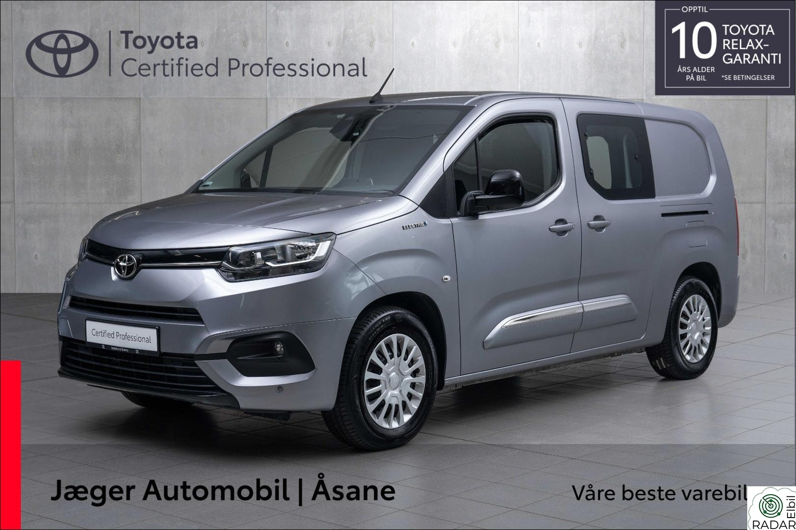 TOYOTA Proace City Electric Electric 50 kWt Comfort L2 INNBYTTEKAMPANJE