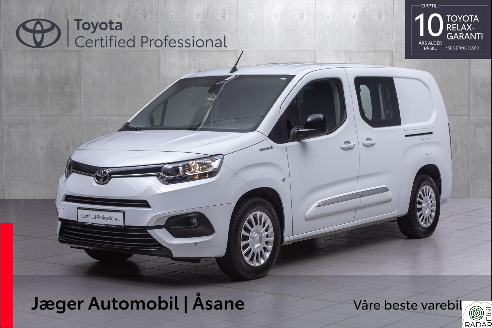 TOYOTA Proace City Electric Electric 50 kWt Comfort L2 INNBYTTEKAMPANJE