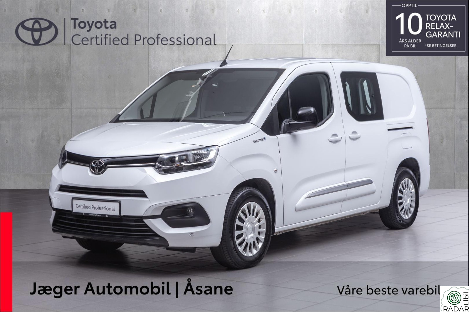 TOYOTA Proace City Electric Electric 50 kWt Comfort L2 INNBYTTEKAMPANJE