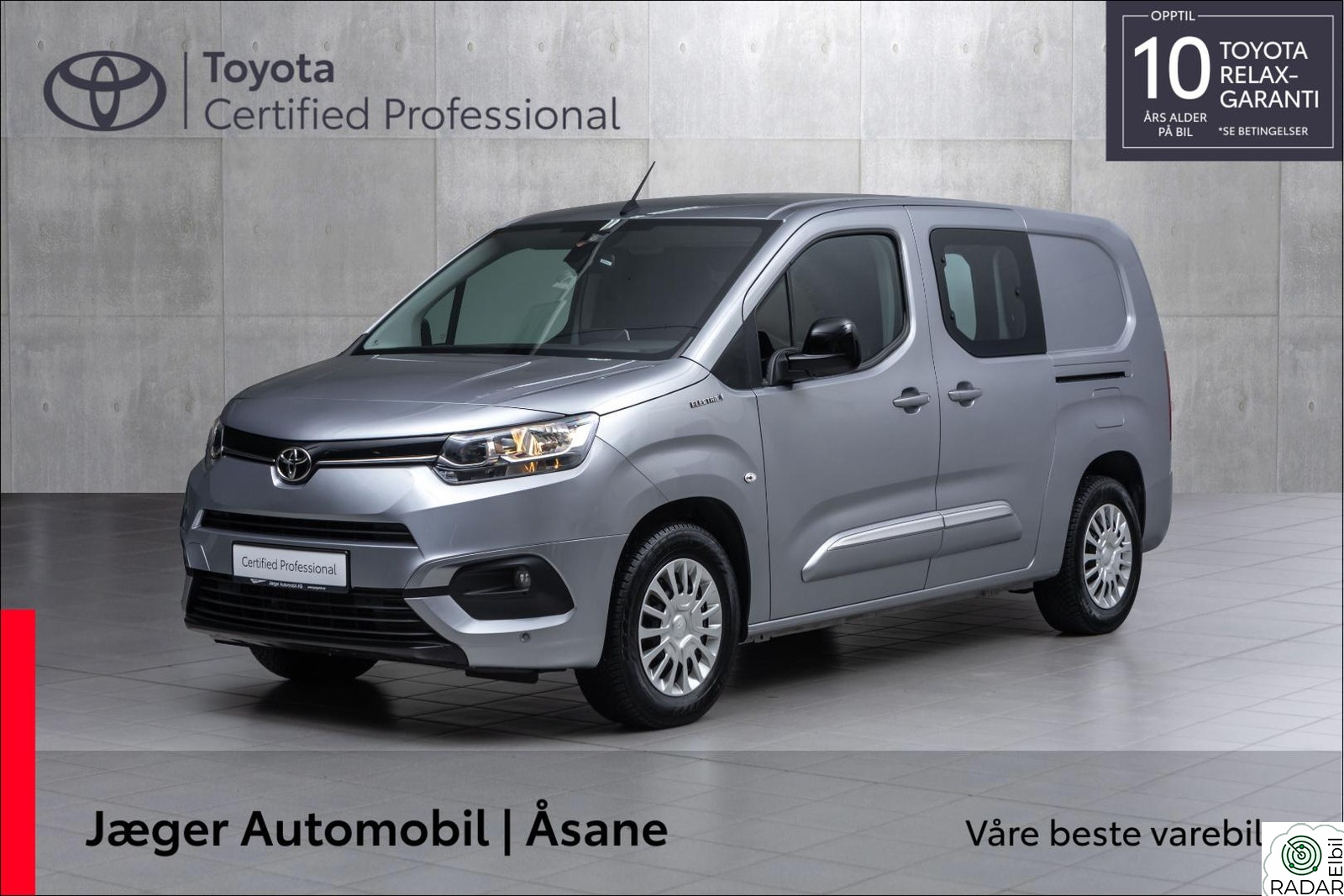 TOYOTA Proace City Electric Electric 50 kWt Comfort Plus L2 INNBYTTEKAMPANJE