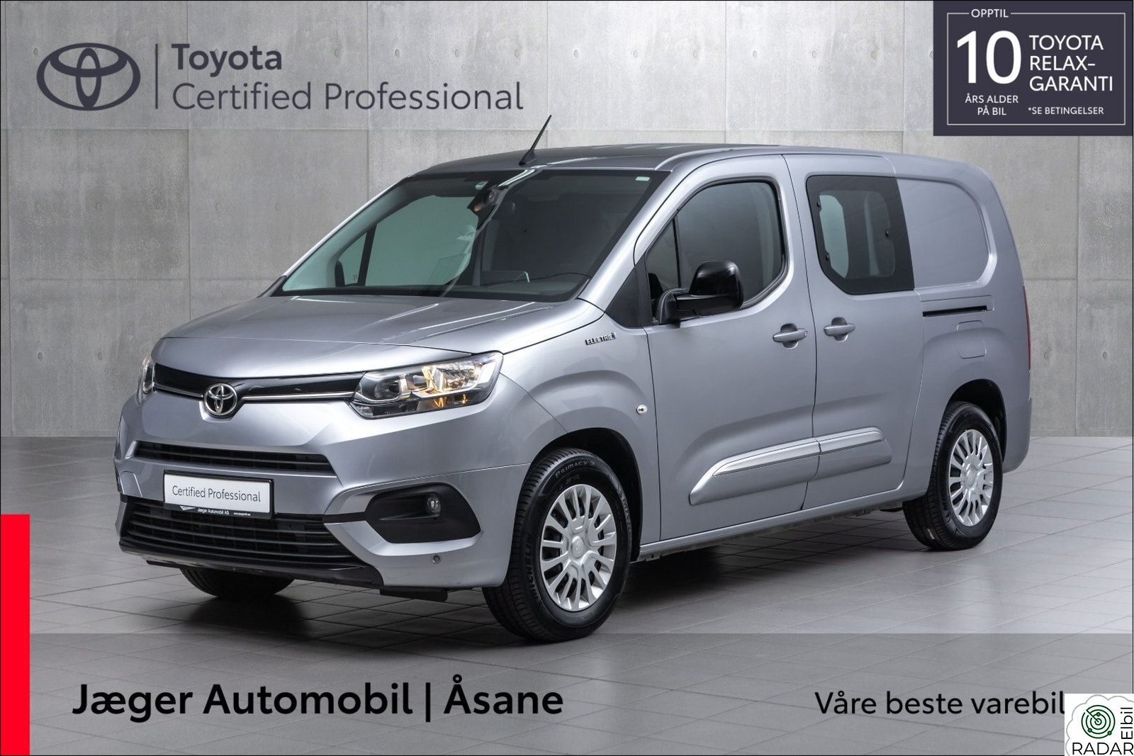 TOYOTA Proace City Electric Electric 50 kWt Comfort L2 INNBYTTEKAMPANJE