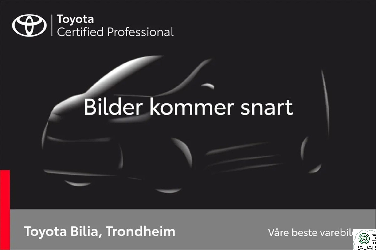 TOYOTA Proace City Electric (L2) 2 skyvedører (50kWt) Comfort sideh. bakdører