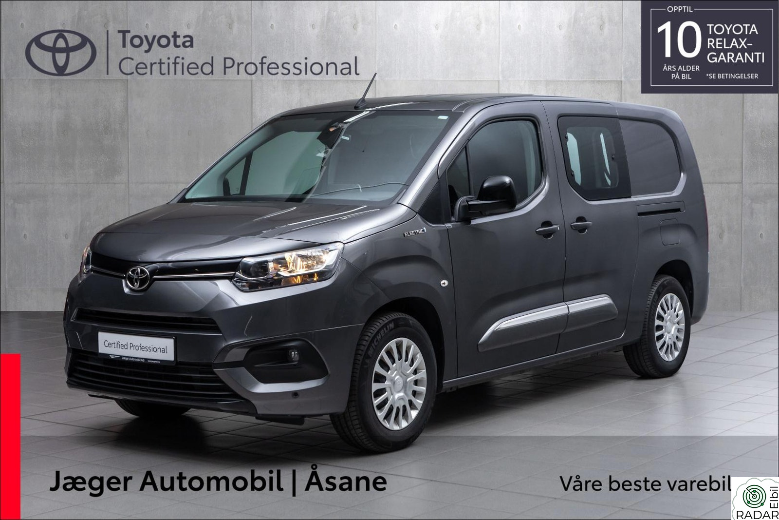 TOYOTA Proace City Electric Electric 50 kWt Comfort Plus L2 INNBYTTEKAMPANJE