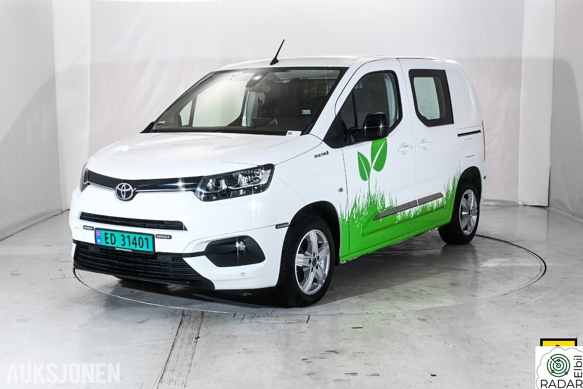 TOYOTA Proace City Electric 50 KWH 136 HK AUT KAMERA SKYVEDØRER