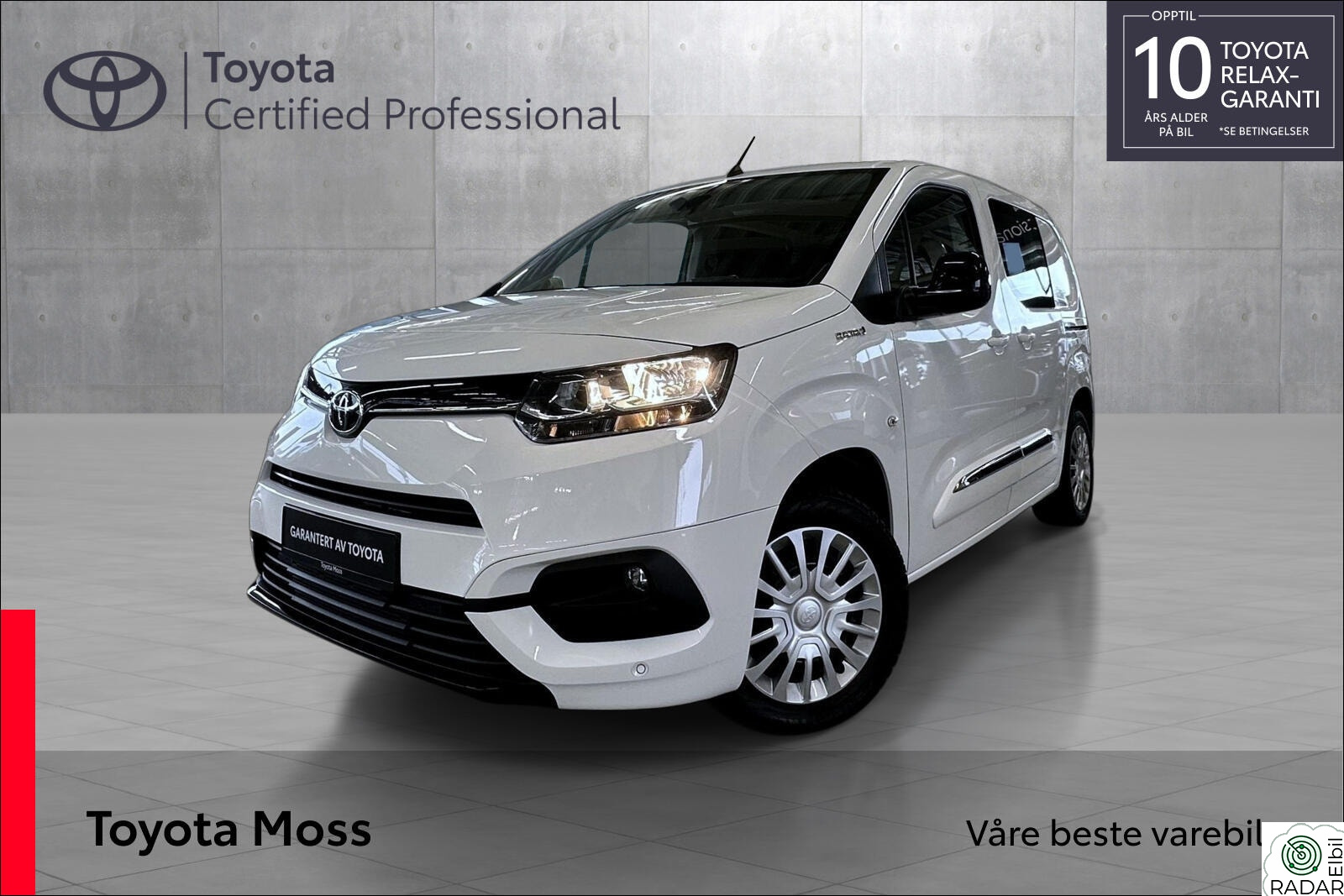TOYOTA Proace City Electric Electric 50 kWt Comfort L1 / RENTEKAMPANJE /