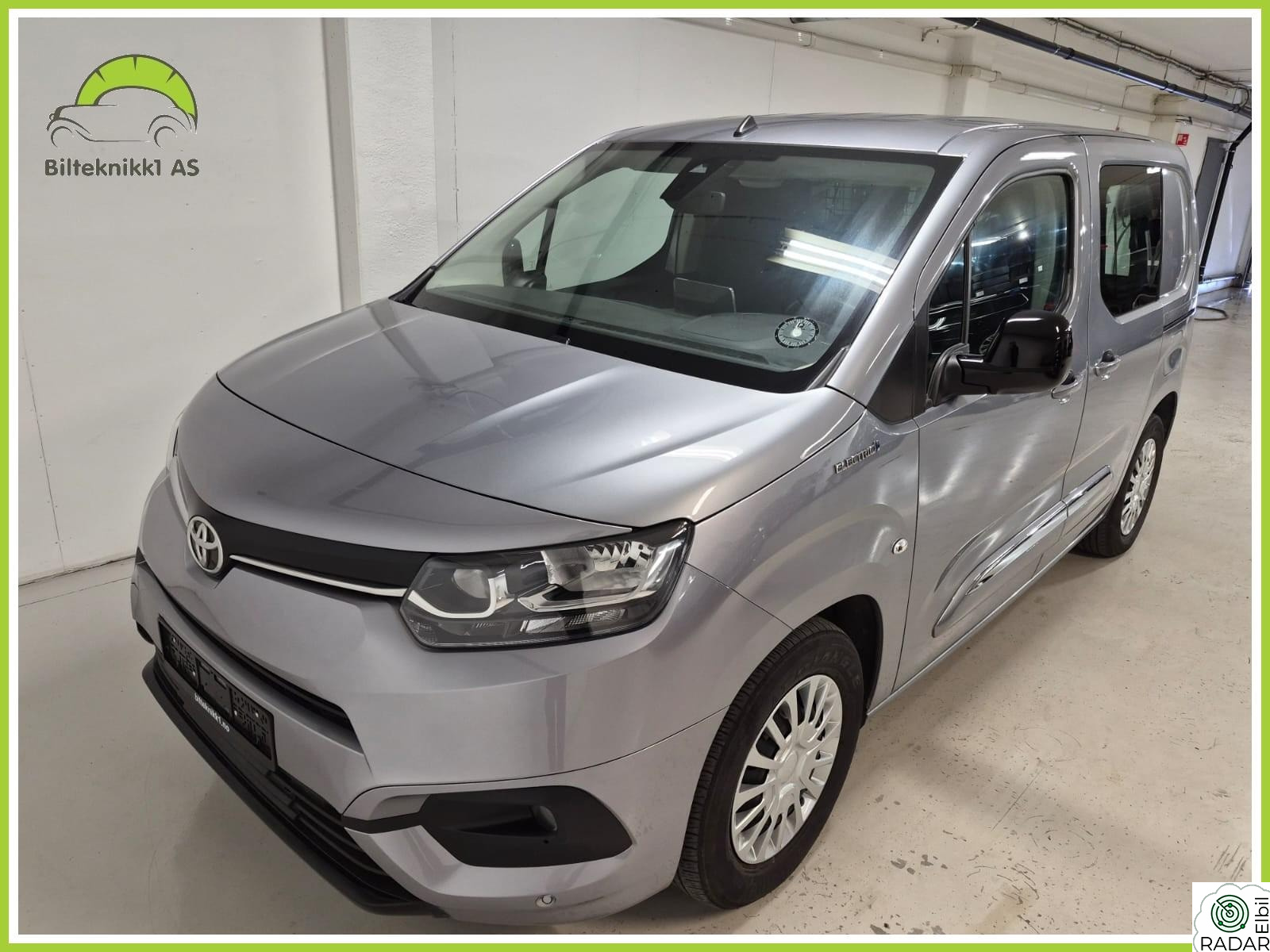 TOYOTA Proace City Electric Electric 50 Kwh L1 P. Sensor , 3 Seter, 2 Skyvedør