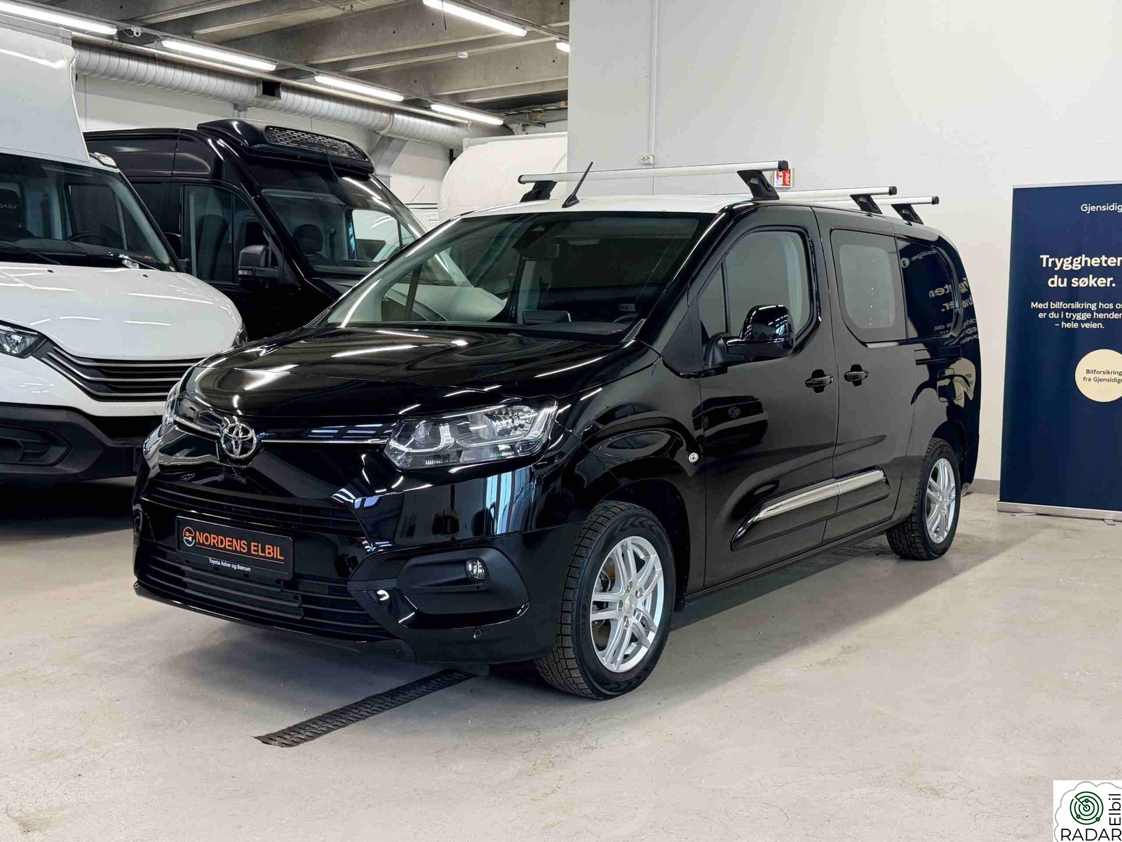 TOYOTA Proace City Electric 50kwh/L2/hengerfeste/innredning/2xskyve