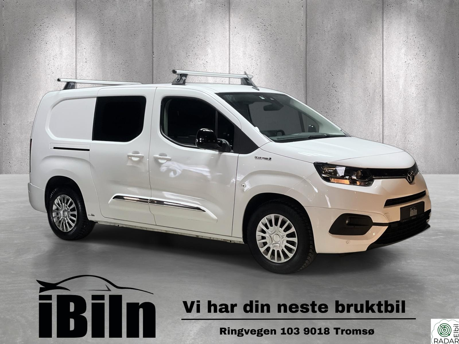 TOYOTA Proace City Electric Electric 3 seter, R.Kamera, sensorer, Cruise, lav km.
