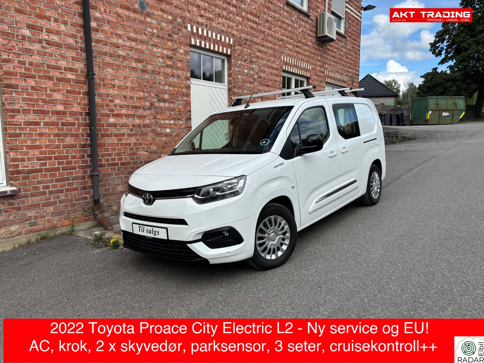 TOYOTA Proace City Electric Electric 50 kWt Comfort L2 NY SERVICE/EU/KROK