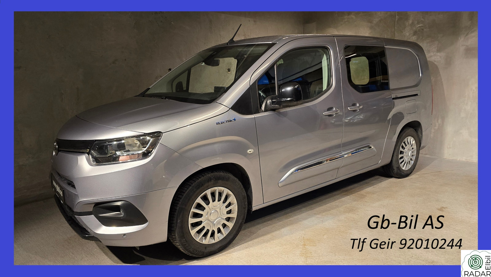 TOYOTA Proace City Electric 50 kWh-269km/ L2/DAB/P-sensor/23mndGaranti/