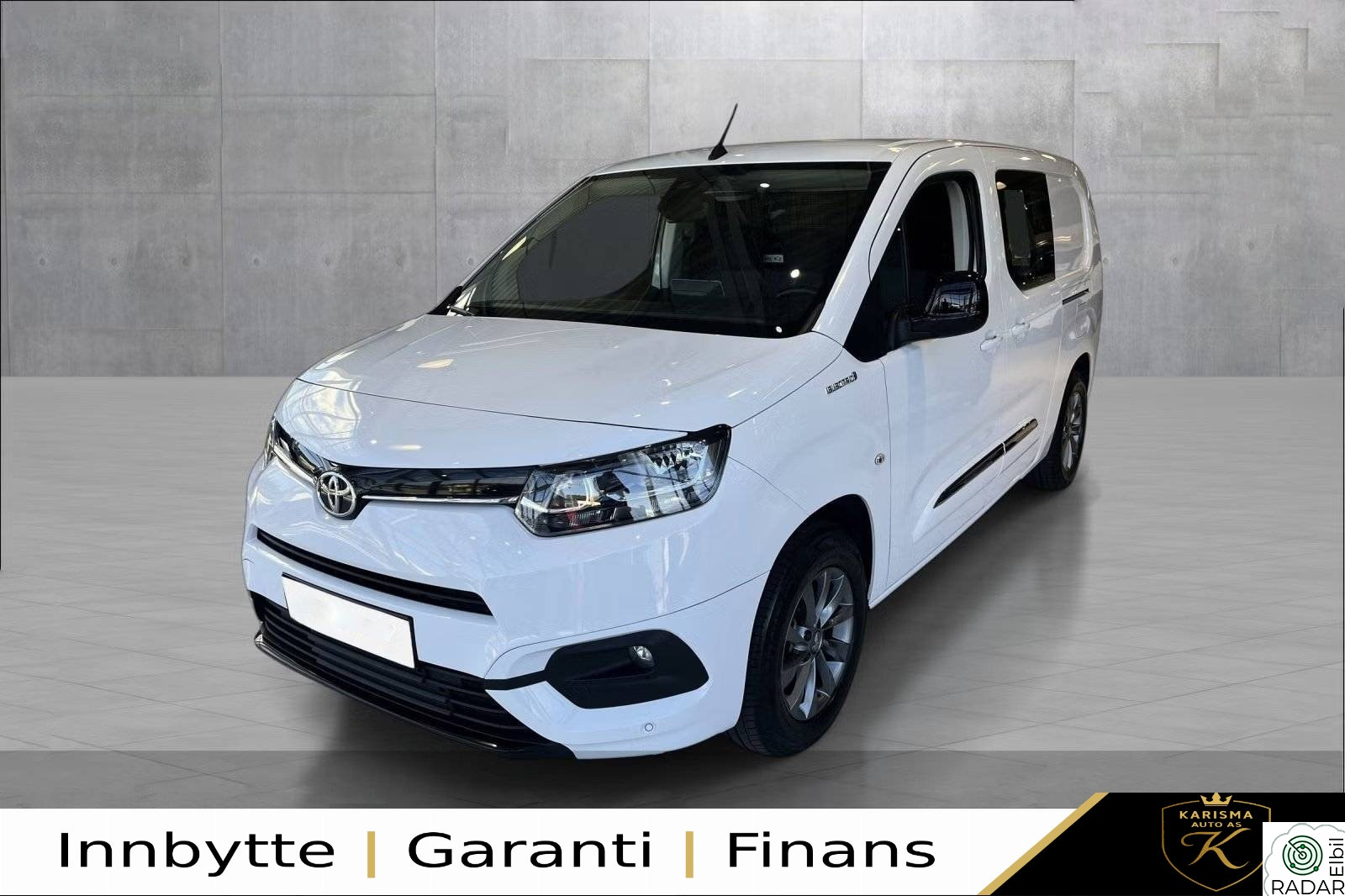 TOYOTA Proace City Electric 50 kWH / L2 / Ryggekamera / Cruise / Krok / 3 seter