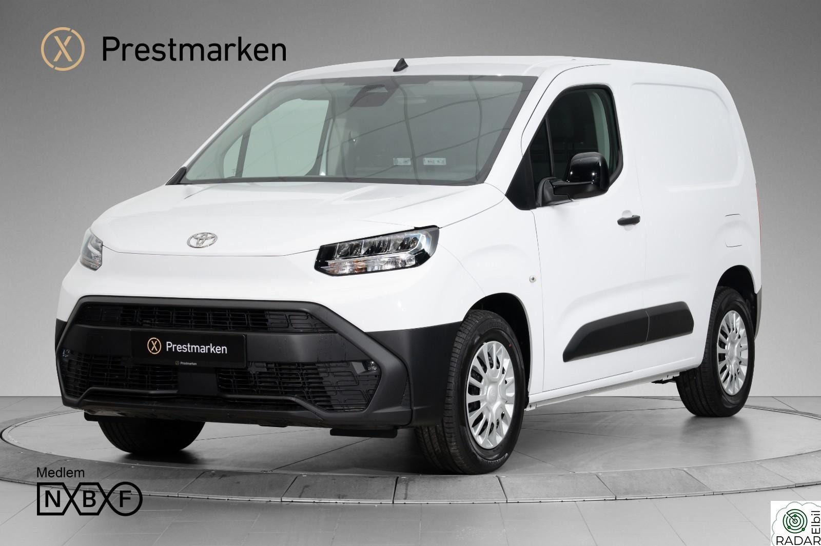 TOYOTA Proace City Elektrisk Comfort L1 3-Seter Helle Reklev
