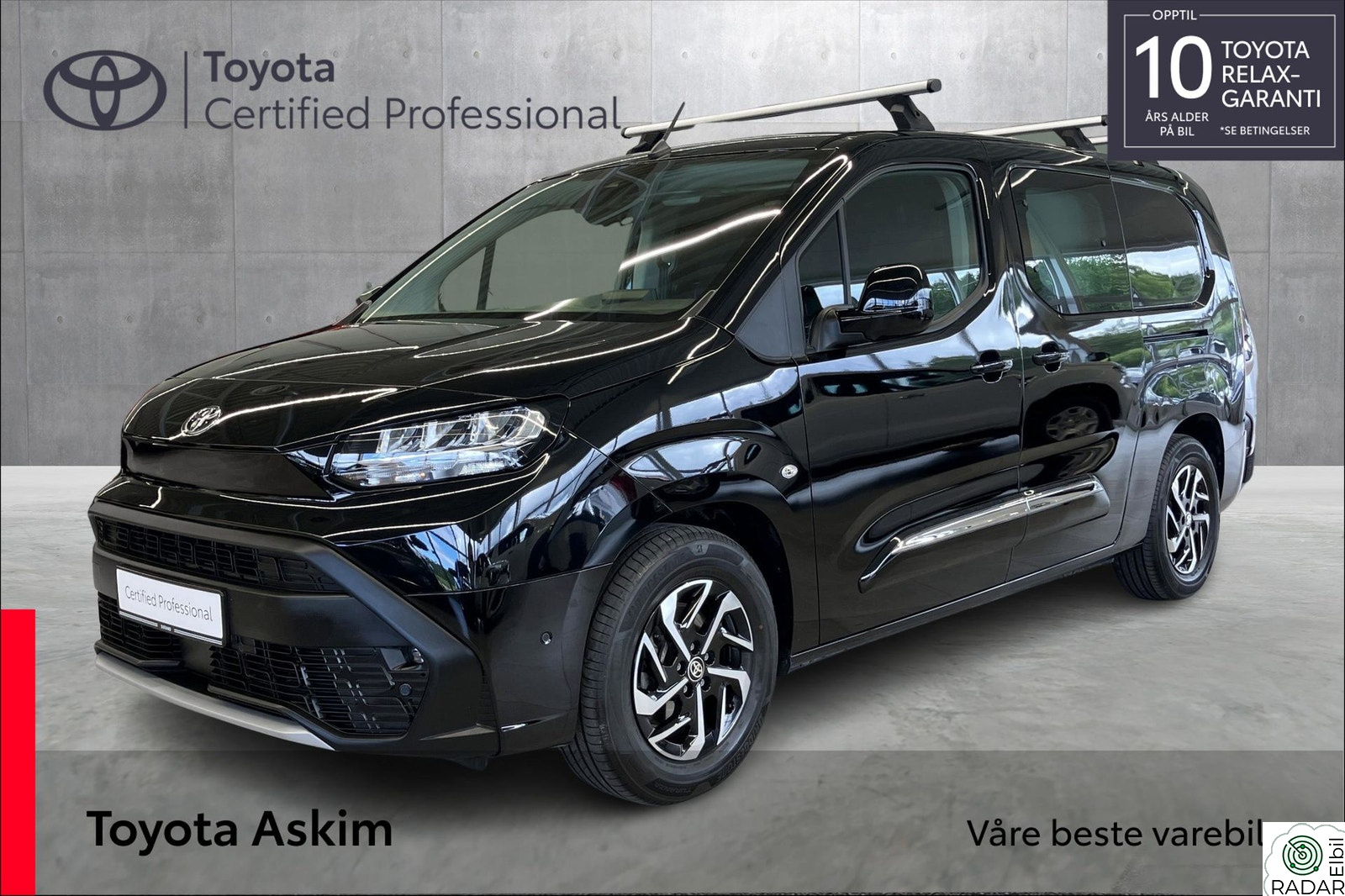 TOYOTA Proace City Electric L2 Lang utgave - Comfort Plus, H.feste